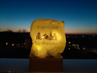 Auch am "Placida" leuchteten abends die Lichtertüten. Foto: SMMP/Hofbauer